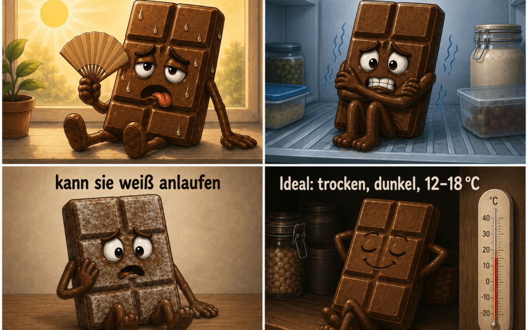 Warum kann Schokolade weiß anlaufen?